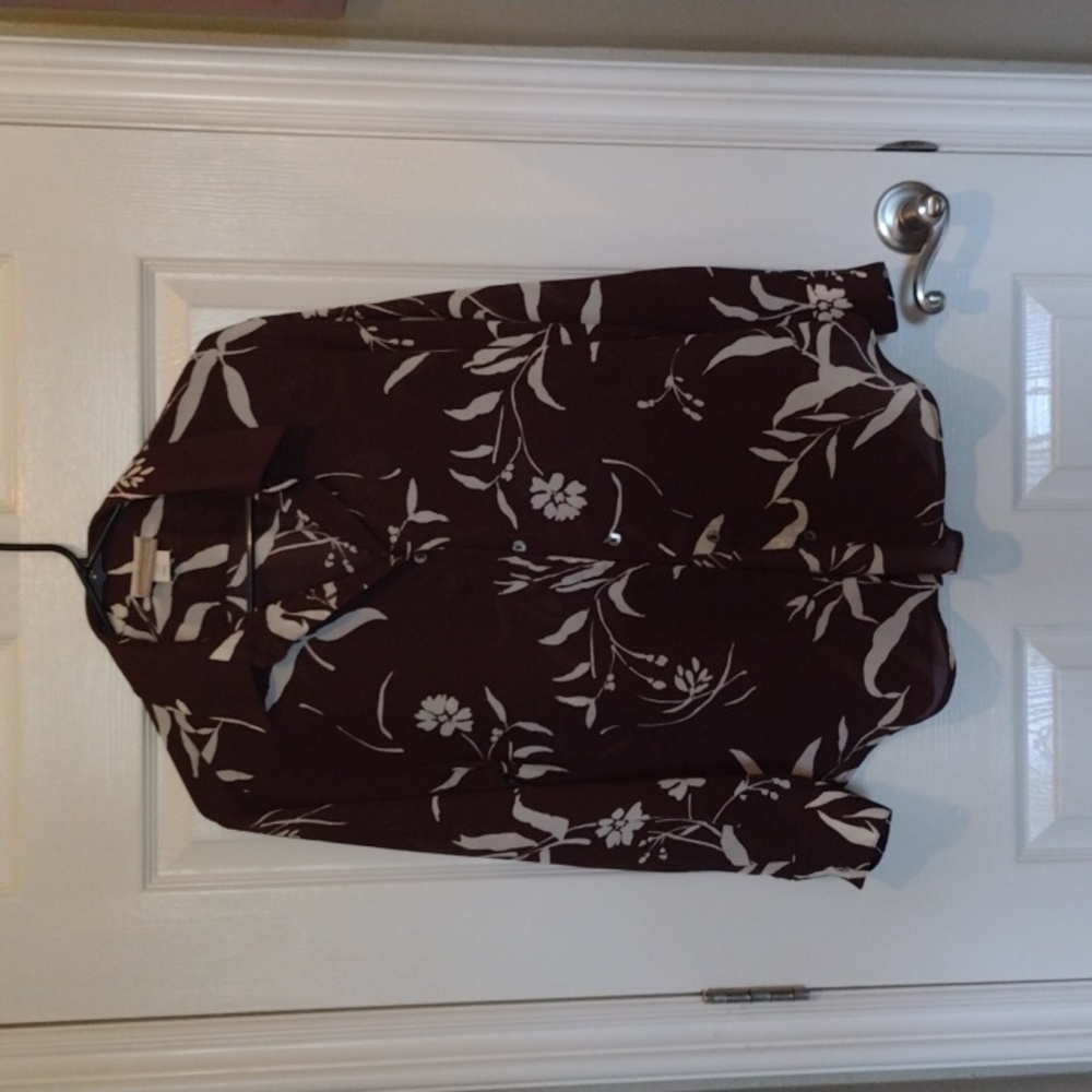 Coldwater creek brown blouse